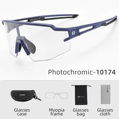ROCKBROS Cyklistické brýle Fotochromatické brýle Cyklistické brýle Ochranné brýle Větruodolné Cyklistické Outdoorové sportovní sluneční brýle