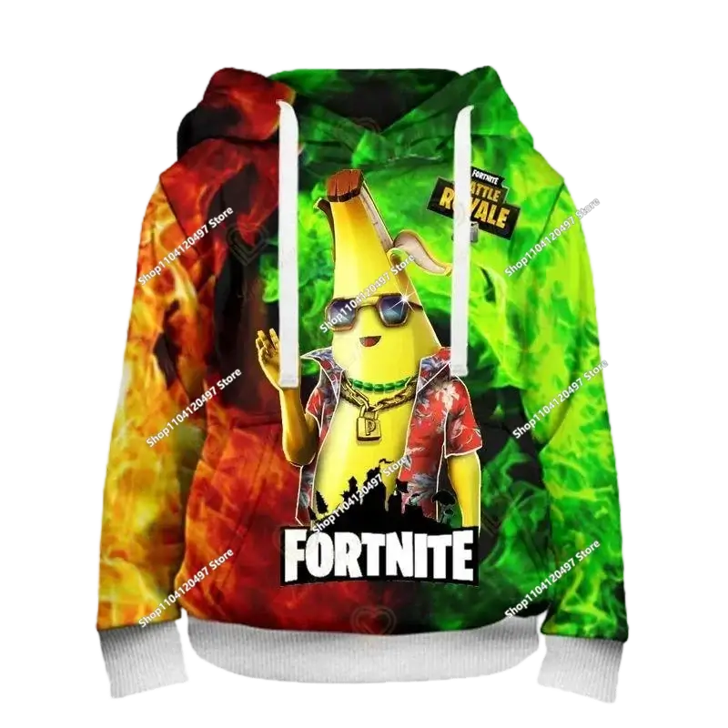 Boys and Girls Hoodies Fortnite Children's Pullover 3D Printed Hoodies Battle Royale Men's Hoodies Autumn Fashion Kids Clothing