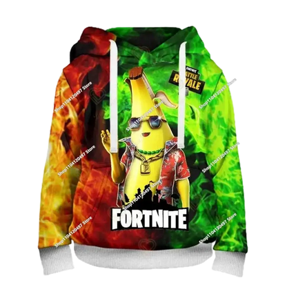 Boys and Girls Hoodies Fortnite Children's Pullover 3D Printed Hoodies Battle Royale Men's Hoodies Autumn Fashion Kids Clothing