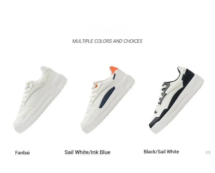 Xtep Skateboardsko 2025 Sommer lette sportssko med tyk sål, lave moderigtige sneakers i streetstyle 875319310016