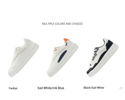 Xtep Skateboardsko 2025 Sommer lette sportssko med tyk sål, lave moderigtige sneakers i streetstyle 875319310016