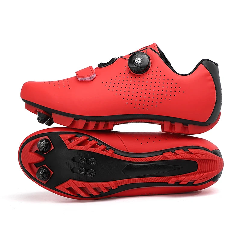 New Unisex Pedal Cycling Shoes, Flat Shoes Suitable for Mountain Sports, Pedal Self-Locking Cycling Shoes, Breathable Cycling Shoes
