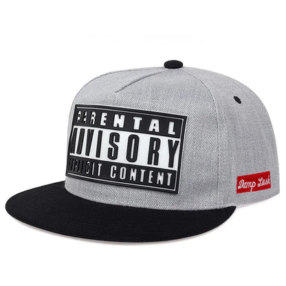 Casquette de baseball à bord plat de la marque Tide pour couple, modèle ADV, version coréenne, tendance, impression offset, casquette urbaine, protection solaire, casquette à lettres