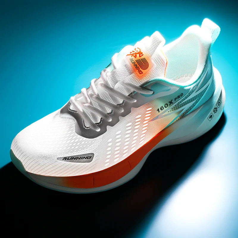 Running Shoes Speciality Marathon Men Sports Breathable Lightweight Carbon Board Women's Comfortable Athletic Nonskid Sneakers