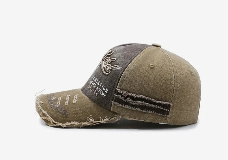 New Cool Fashion Men Washed Cotton Baseball Cap Retro Four Seasons Male Outdoor Sport Cap Hat For Men Accessory