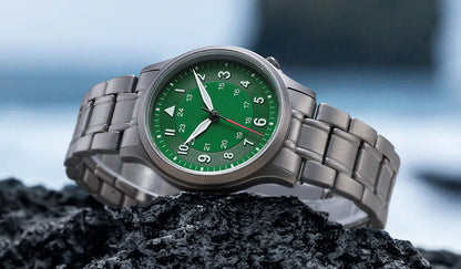 BERNY Full Titanium Watches for Men Quartz Men's Watch Lightweight Sapphire Super Luminous VH31 Sport Field Wristwatches