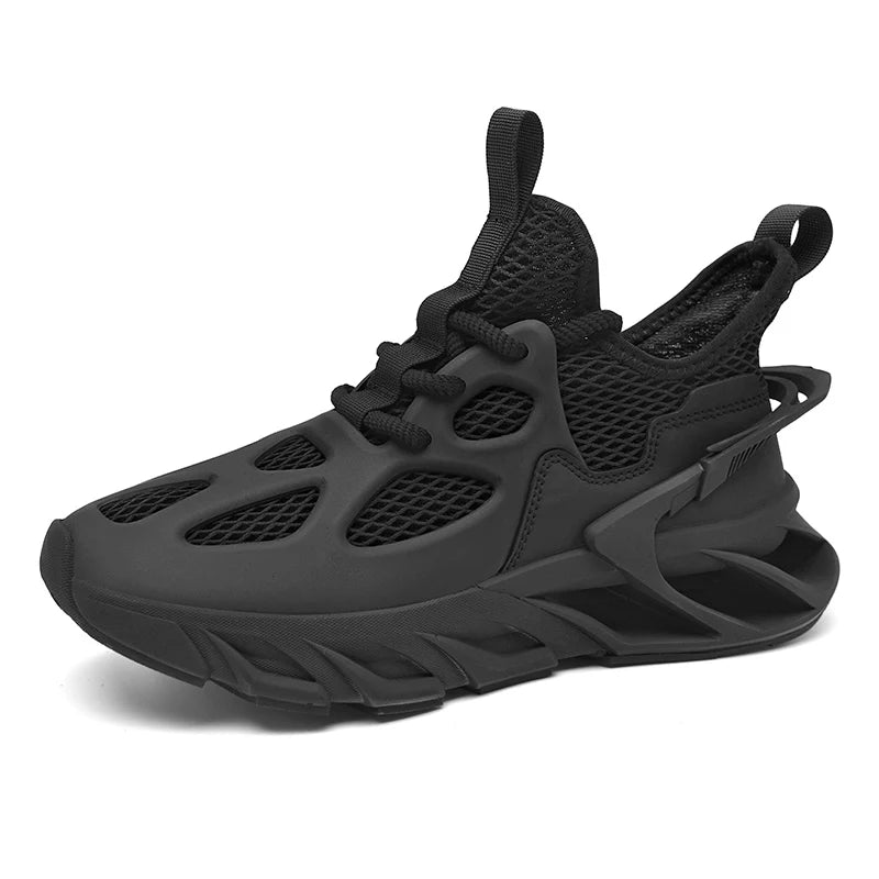 Chaussures de sport pour homme - Nouvelles chaussures de course d'extérieur en mesh respirant, haute élasticité - Chaussures de tennis de sport tendance et confortables pour l'été