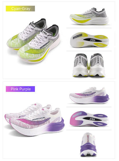IRUNSVAN Carbon Plate Marathon Running Shoes, Professional Stable Support, Shock Absorption, Ultra-Light Rebound Sports Shoes
