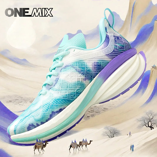 ONEMIX 2025 chinesische Sportschuhe – neue stoßdämpfende Herren-Laufschuhe, rutschfeste, atmungsaktive und leichte Outdoor-Damen-Sneaker