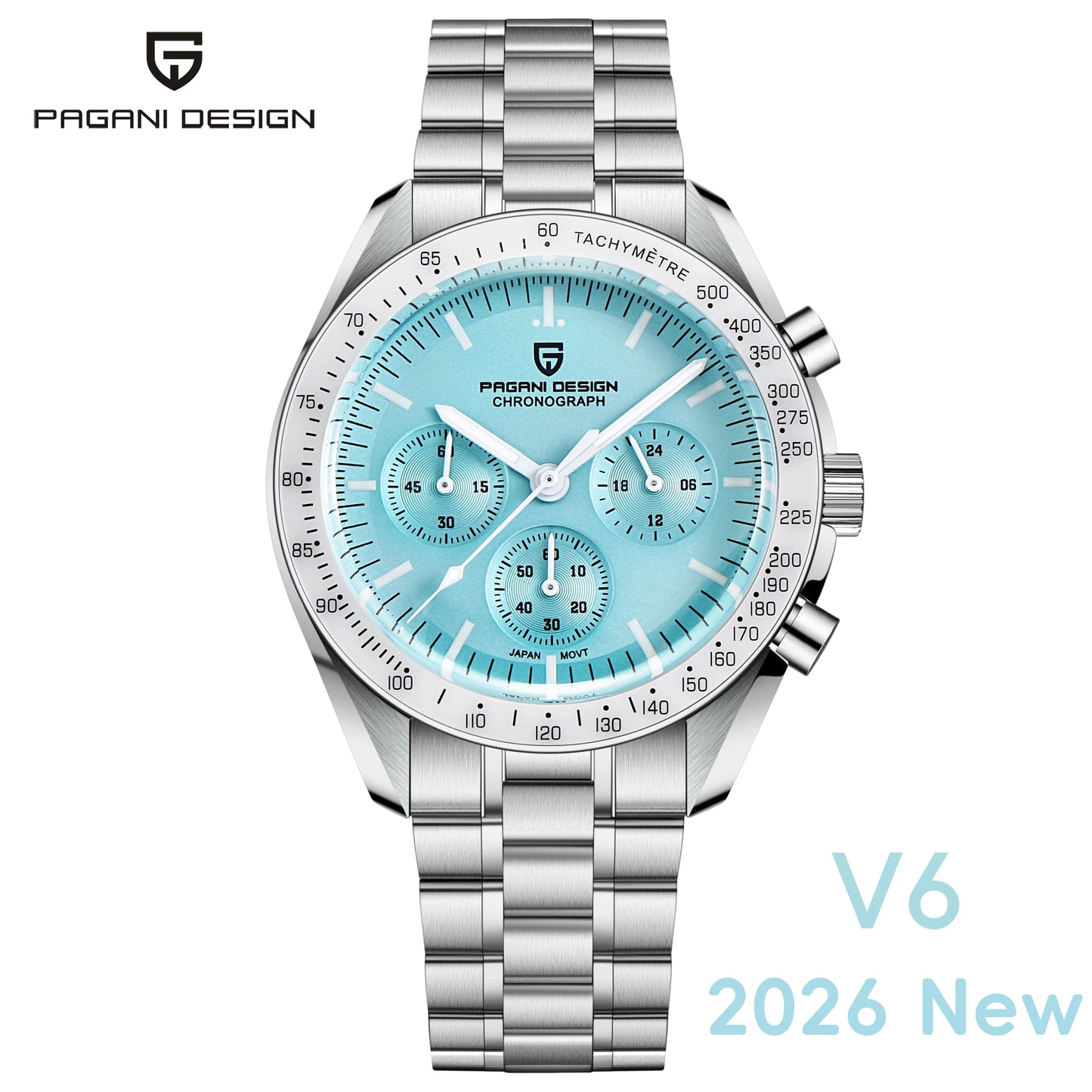 PAGANI DESIGN 2025 New AK Project Men's Watches Luxury Quartz Wrist Watch For Men AR Sapphire Speed Chronograph Automatic Date