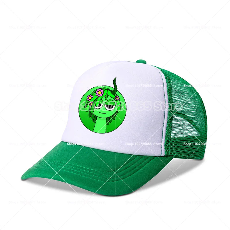 Sprunkis Baseball Cap Simple Fashion Sport Casual Headwear Popular Game Anime Figure Hats Summer Sunscreen Sun Hat Birthday Gift