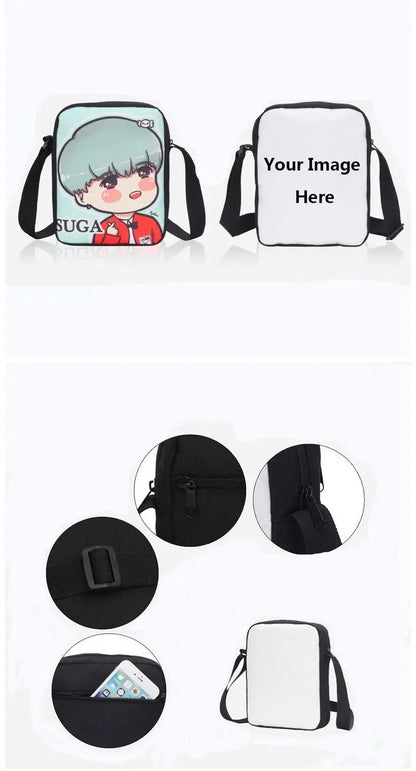 Hot Game Boy Girls Printed Shoulder Messenger Bag Child Design-F-FortniteS Casual Handbag Men Women Phone Bag Shopping Bag