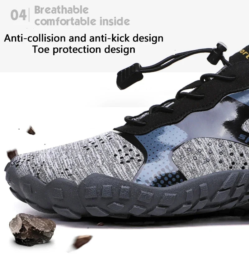 Leichte, erfrischende Aqua-Stiefel für Herren, atmungsaktive Outdoor-Wasserschuhe für Damen, rutschfest, strapazierfähig, Sport- und Wandersneaker