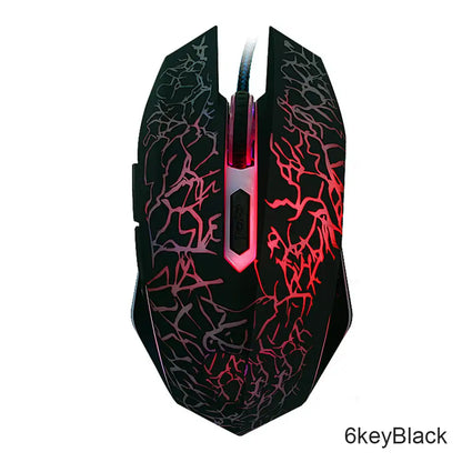 USB Wired Mouse Mouse Gamer LED Computer Gaming Mouse Colorful Professional Ultra-precise Game For Dota 2 For LOL Gamer 2400 DPI