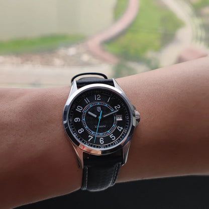 BERNY Automatic Mechanical Watches for Men 38mm Super Luminous PT5000 ST2130 High Precision Luxury Sapphire Wristwatch Easy Read