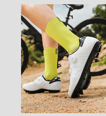 Highway bike cycling shoes, breathable and wear-resistant mountain bike cycling shoes, professional bike lock shoes Men or Women