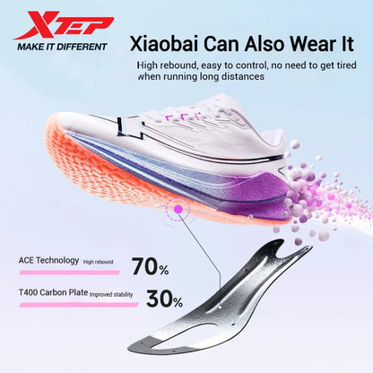 Xtep Shyft 1.0 Professional Running Shoes For Men 2025 Summer Marathon Shock Absorbing Carbon Plate Racing Shoes 875319110083