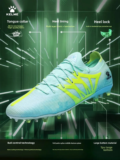 Kelme Men's Professional Football Shoes Youth And Children's Mg Training Football Boots Indoor Anti Slip Football Shoes
