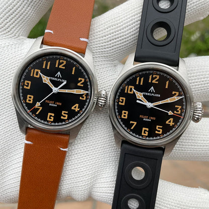STEELFLIER Official SF740V New Quartz Pilot Series Swiss C3 Luminous 200M Waterproof VH31 Movement Men's Fashion Business Watch