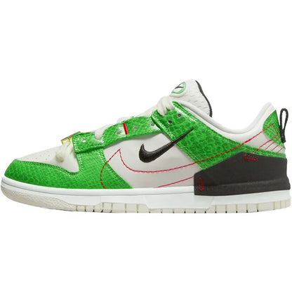Nike genuine Dunk Disrupt2 Unisex Snake Print Low-Top Retro Sneakers DV1491-101