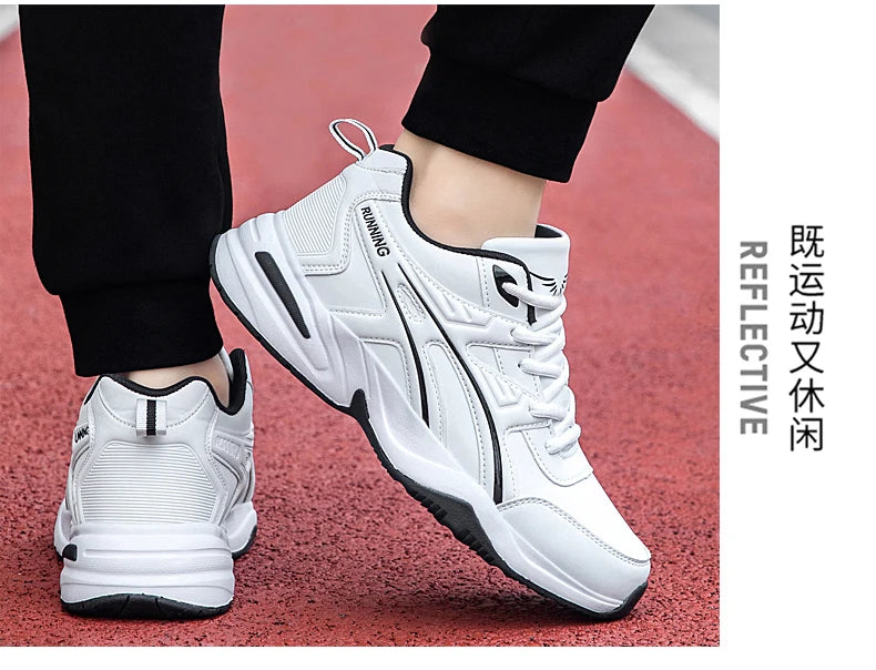 Men's classic retro casual sports shoes Four seasons soft-sole waterproof outdoor youth running shoes breathable light sneakers