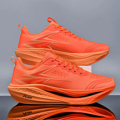 Chaussures de course pour hommes, spécialité marathon ; chaussures de sport légères pour hommes avec semelle en carbone ; baskets de sport confortables et antidérapantes pour femmes