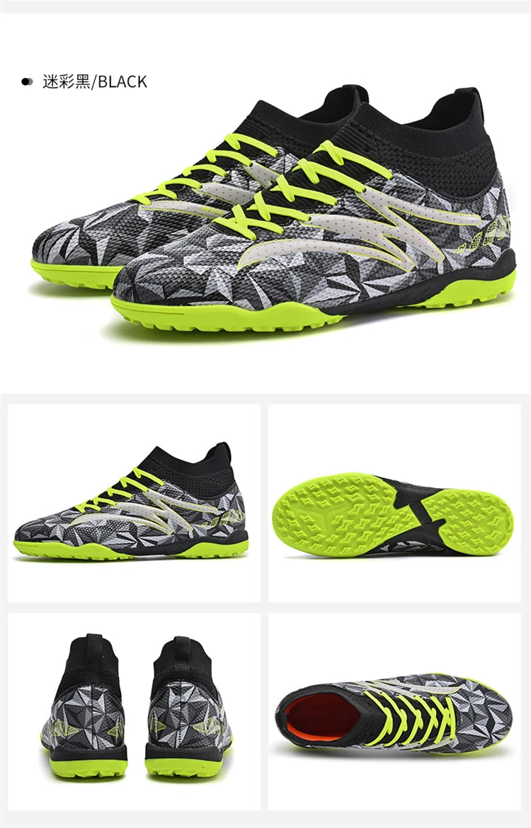 Chaussures de football pour homme, respirantes, d'entraînement, crampons, sport, plein air, TF, futsal, match, gazon synthétique, gazon naturel, drop shipping