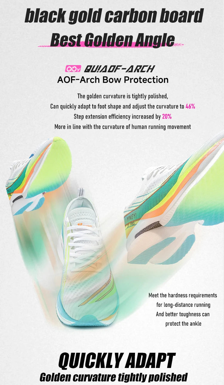 2025 IRUNSVAN SHADOW WING 2.0 PRO Marathon Air Cushion Sports Running Shoes Carbon Plate Trail Running Shoes Lightweight Sneaker