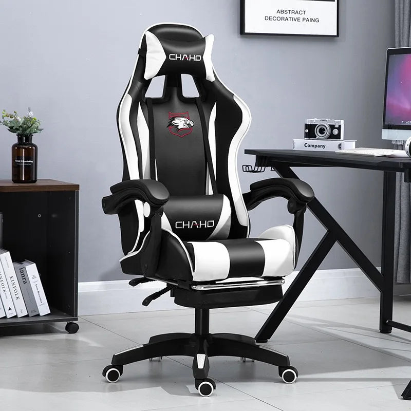 UVR Professional Gaming Computer Chair Ergonomic Office Chair with Footrest, Adjustable Armrest, Swivel Executive Chair for Home Office & Gaming