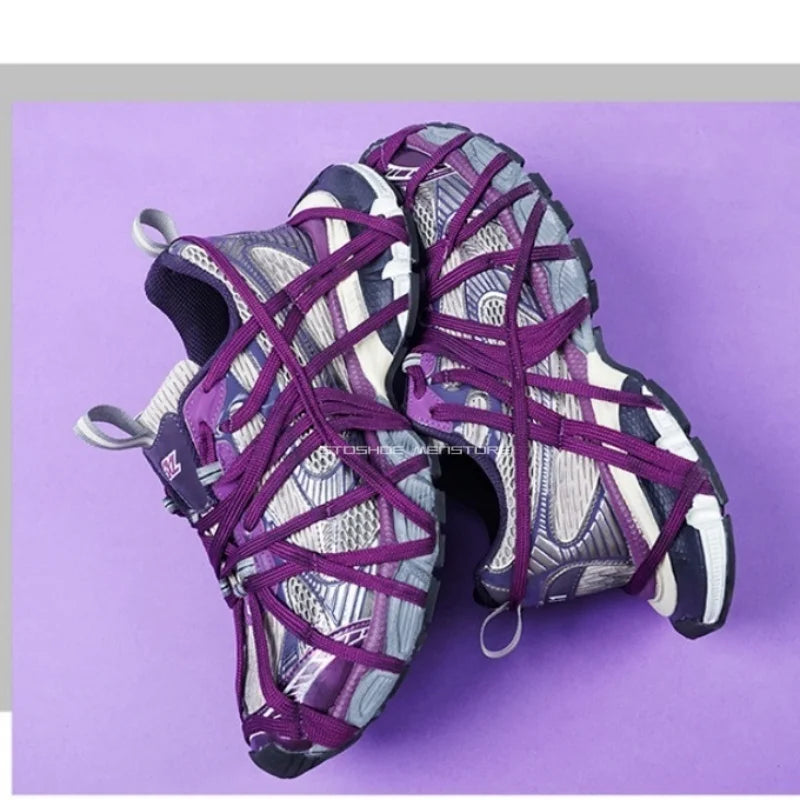 Schoenen met dikke zool voor heren en dames, maat 36-45, Paris 3XL, ‘dad shoes’, lengteverhogend, ademend, stevige schoenen, casual sportschoenen
