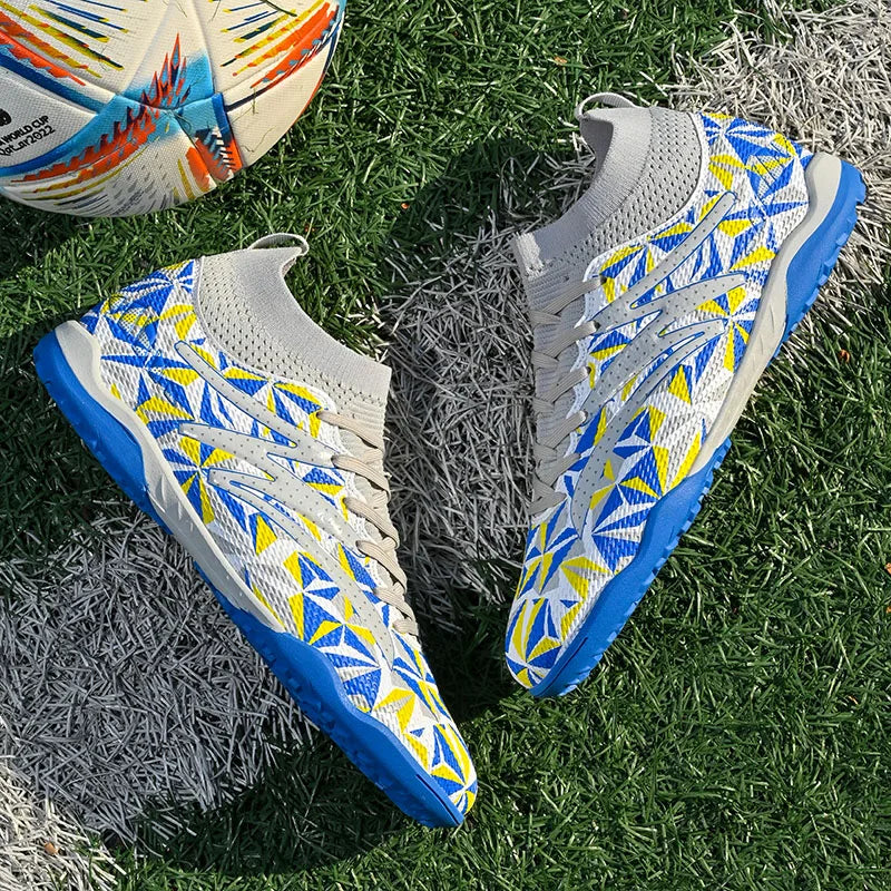 Chaussures de football pour homme, respirantes, d'entraînement, crampons, sport, plein air, TF, futsal, match, gazon synthétique, gazon naturel, drop shipping