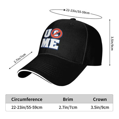 Yellow Wrestling Cena John White Custom Baseball Caps For Mens Unisex Male Beach Sunscreen Hat Snapback Cap