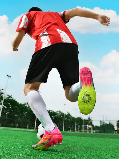 Chaussures de football pour homme New Society Grass Tenis - Chaussures de sport d'extérieur ultralégères et respirantes pour adulte - Chaussures de football pour homme - Baskets de football