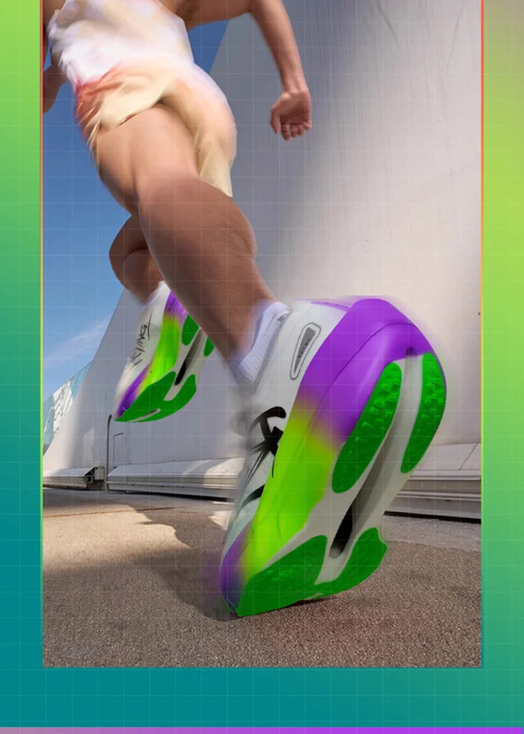 2025 New Full Palm Nylon Carbon Plate Running Shoes Double Layer Double Density Marathon Training Shoes Irunsvan&ACTBASE 25126