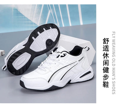 Men's classic retro casual sports shoes Four seasons soft-sole waterproof outdoor youth running shoes breathable light sneakers