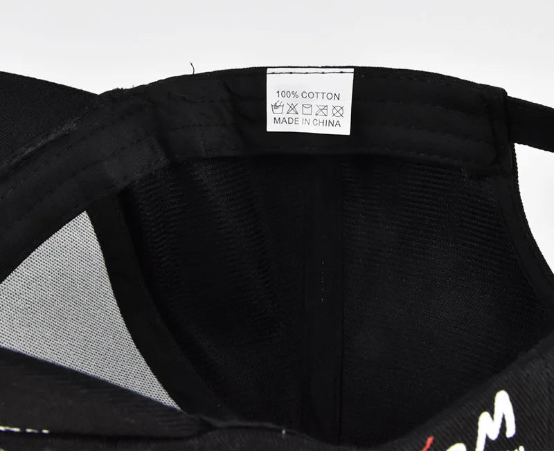 Cappellino da baseball unisex alla moda con stampa graffiti - Cappellino alla moda con visiera dipinta a colori vivaci
