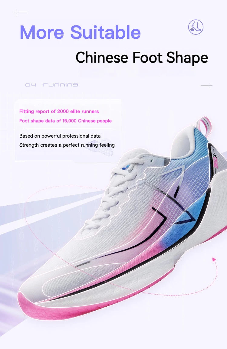 Xtep 360X Professional Running Shoes Men's Carbon Plate Marathon PB Sport Shoe Lightweight ETPU Material Sneakers 976119110080