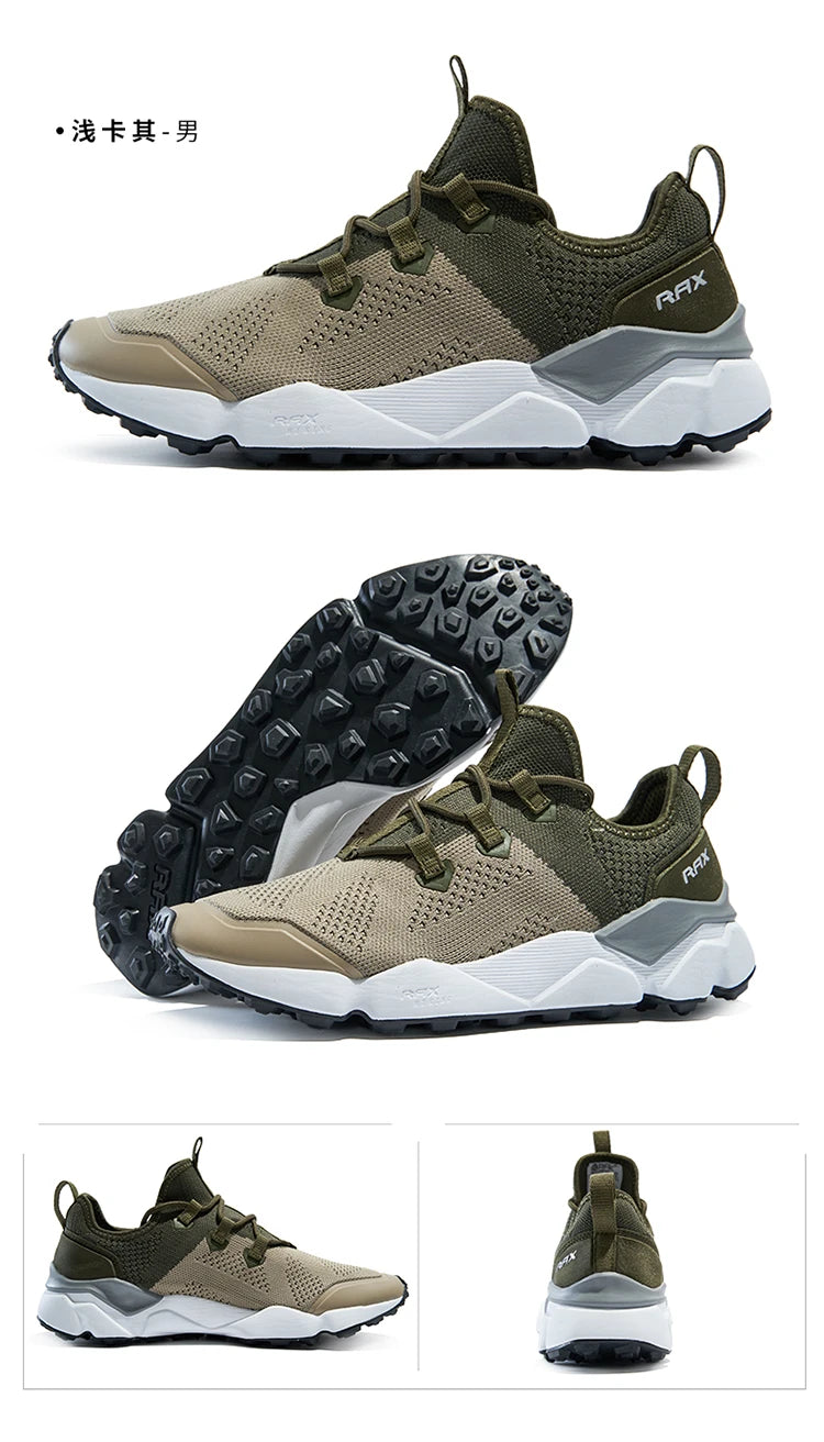 Rax Men's Running Shoes Women Breathable Jogging Shoes Men Lightweight Sneakers Men Gym Shoes Outdoor Sports Shoes Male Zapatos