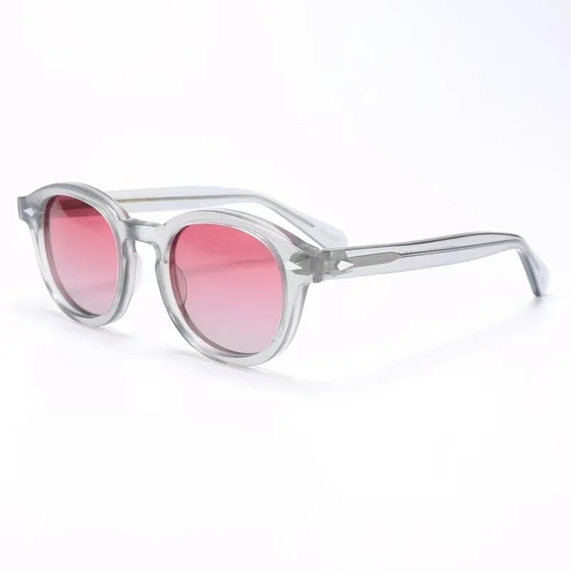 Lunettes de soleil polarisées Johnny Depp LEMTOSH Premium tendance pour homme et femme, montures vintage en acétate, carrées, pour homme et couple