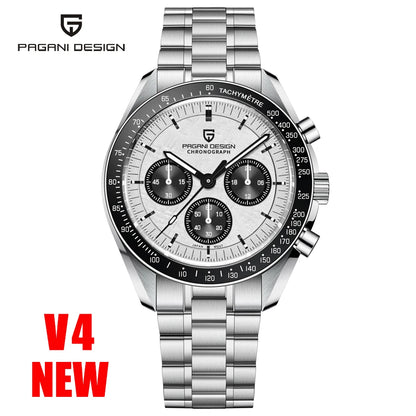 PAGANI DESIGN Moon Men's Watches Gold Luxury Quartz Watch Men Speed Sports Chronograph AR Sapphire Waterproof Luminous Man Gift