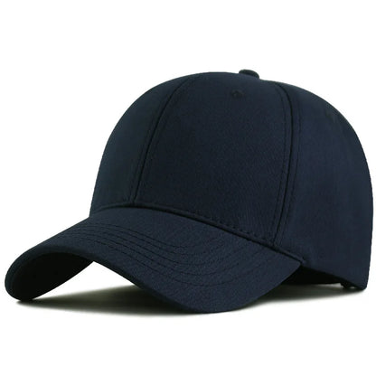 Baseballová čepice Big Head Plus Size, 100 % bavlna, vhodná pro muže i ženy, nastavitelná, čepice typu „dad hat“, nadměrná velikost 58–60 cm, 61–65 cm