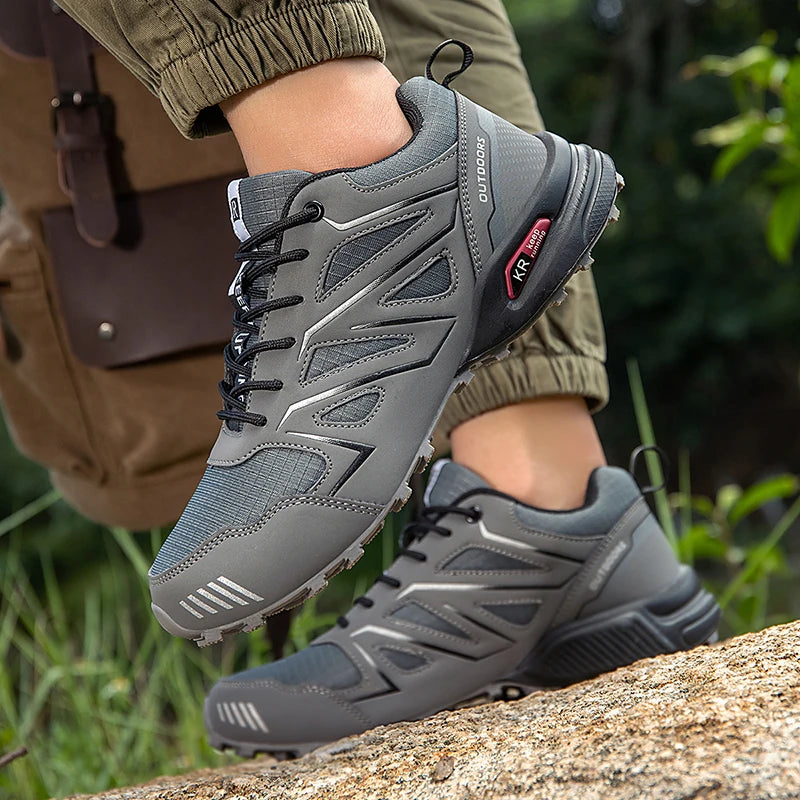 Men's Waterproof Hiking Shoes Non-Slip Hunting Boots Outdoor Tactical Training Sports Shoes Men Walking Hiking Travel Shoes