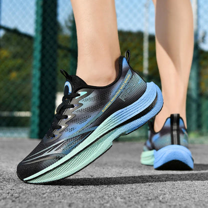 Running Shoes Men Mesh Breathable Lace-up Comfortable Marathon Sports Casual Tennis Shoes Big Size Trendy Sneakers for Man