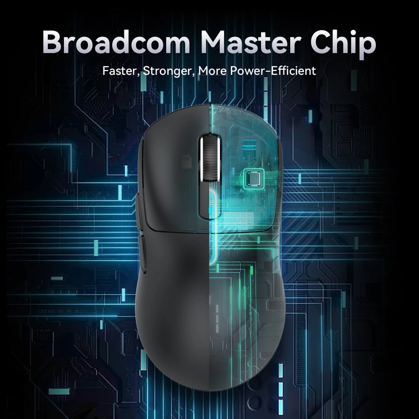 X3 vezeték nélküli gamer egér ATTACK SHARK, piros, 4K válaszidő, Bluetooth hárommódú kapcsolat, PAW3395, makrós Bluetooth gamer egér