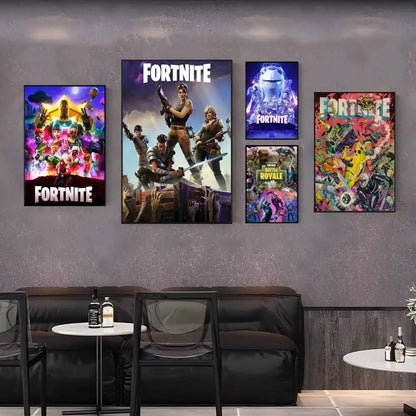 Game F-Fortnite Überraschungsposter als Wohndekoration, Wandbild für Arbeitszimmer und Wohnzimmer