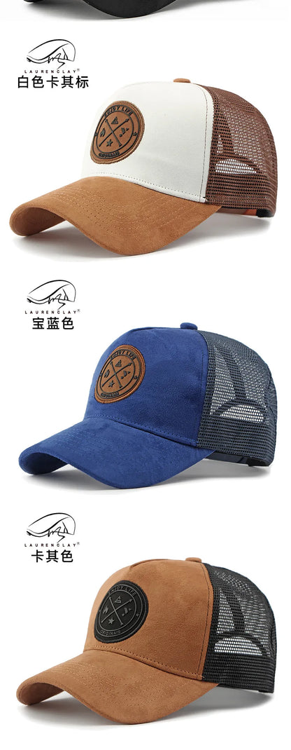 Korean Version Mesh Baseball Cap Men Women Summer Spring Sunscreen Shade Sun Hat Casual Versatile Hard Top Women Suncap Male