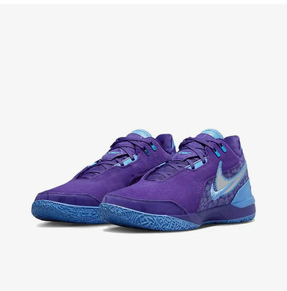 Offizielle authentische Nike Herren-Basketballschuhe FJ1566-500, neue Mid-Top-Schuhe im robusten Patchwork-Design