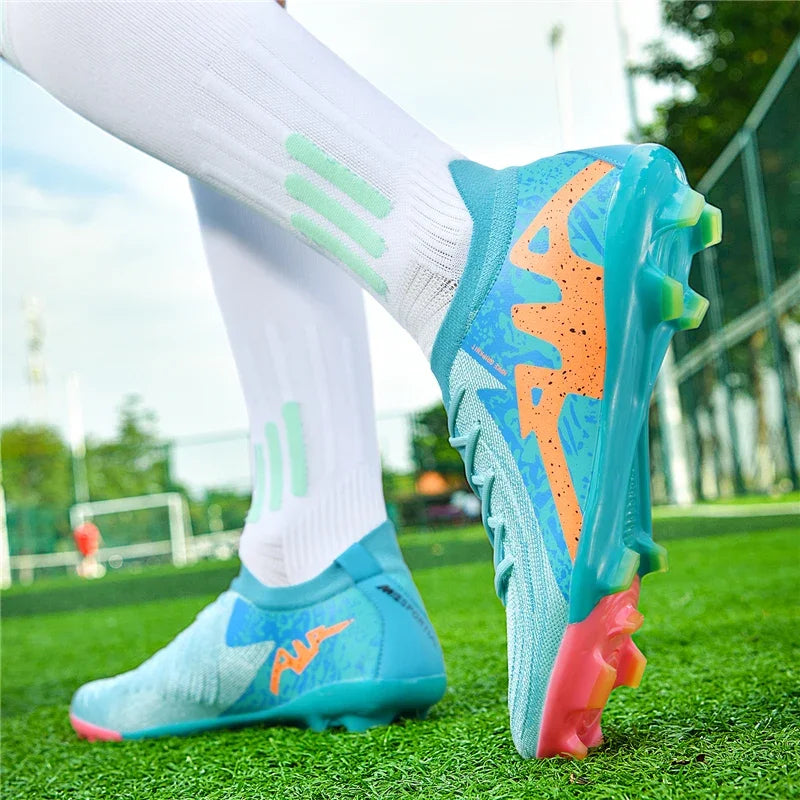 Chaussures de football professionnelles pour hommes, chaussures de foot pour adultes, crampons de football de club, chaussures d'entraînement ultralégères, baskets de football d'extérieur