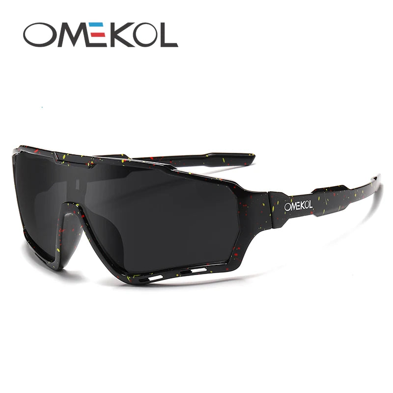 OMEKOL Nové cyklistické sluneční brýle UV400 pro muže a ženy, na softball, rybaření, turistiku, běh, outdoorové brýle, baseballové sportovní sluneční brýle