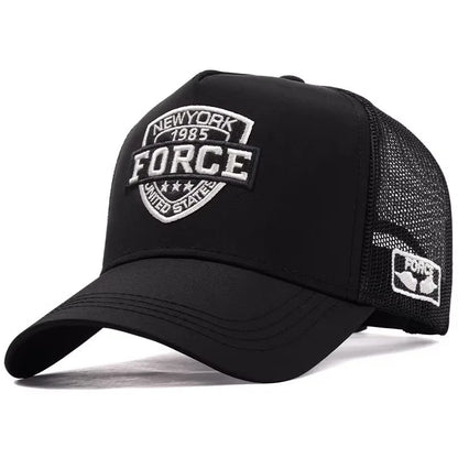 New Men's Summer Sun Hat - Breathable Mesh Baseball Cap, Lightweight UV Protection Snapback, Fashionable Trendy Sports Dad Hat